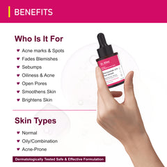 Dr. Alies Professional 15% Niacinamide Face Serum with Zinc & Hyaluronic Acid for Acne Spots | Blemishes | oil Control (30 ml) Unisex (Copy)