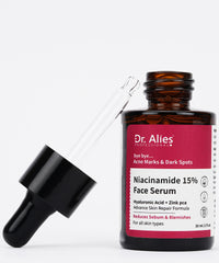 Dr. Alies Professional 15% Niacinamide Face Serum with Zinc & Hyaluronic Acid for Acne Spots | Blemishes | oil Control (30 ml) Unisex (Copy)