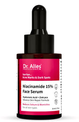 Dr. Alies Professional 15% Niacinamide Face Serum with Zinc & Hyaluronic Acid for Acne Spots | Blemishes | oil Control (30 ml) Unisex (Copy)